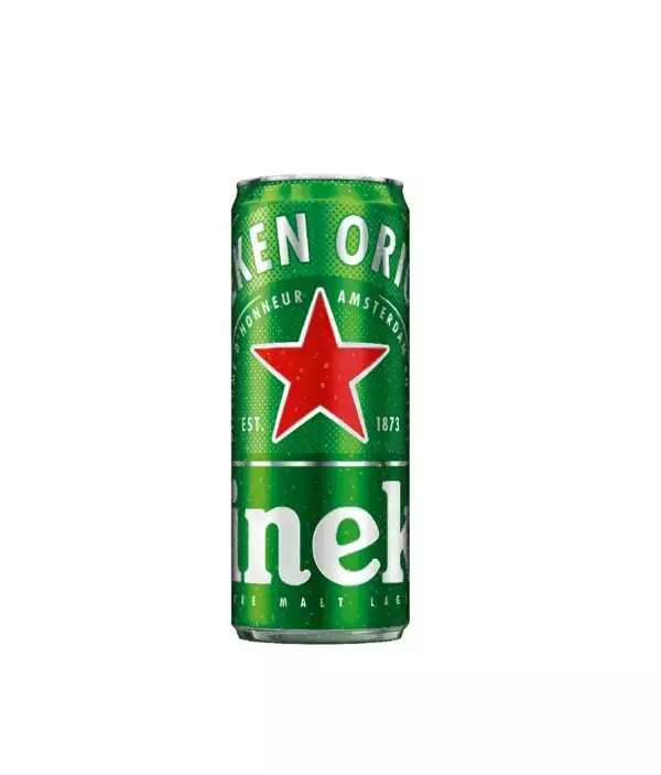 Heineken Lager, 330ml Sleek Can